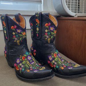 Old Gringo Sora Short Cowboy Boots, Black US8